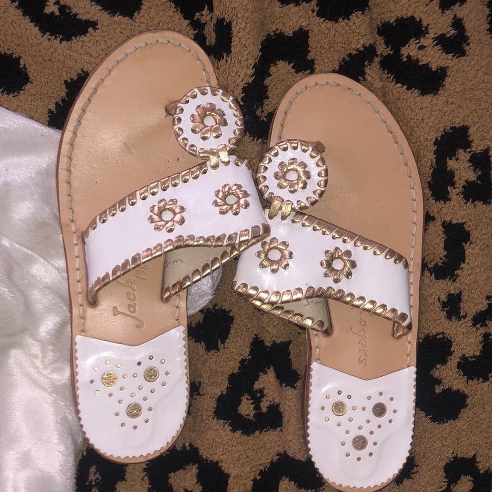 Gold/White JACK ROGERS